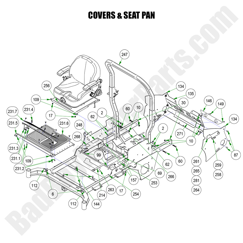 2023 Rebel - Cover & Seat Pan
